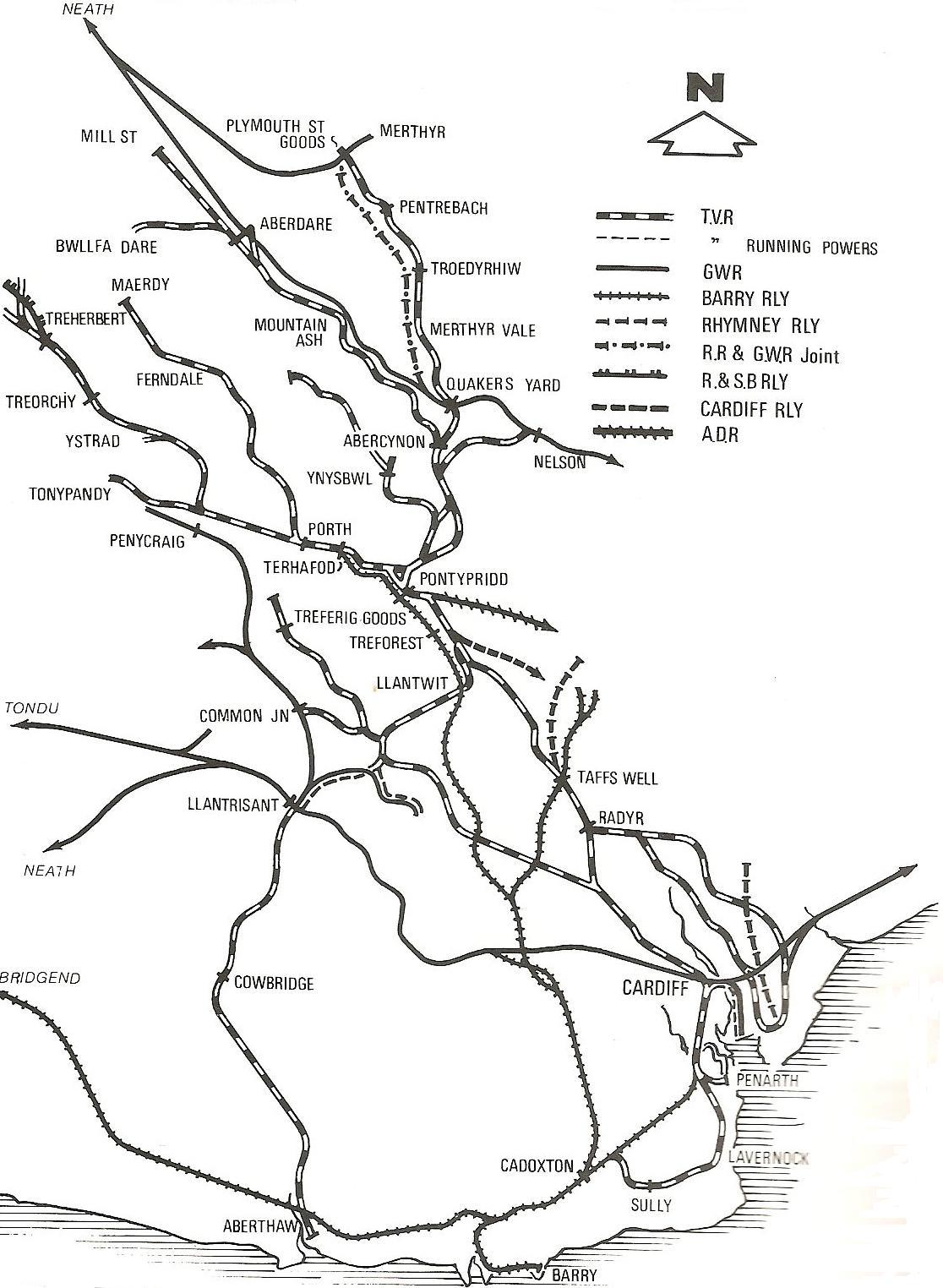 Taff Vale Map