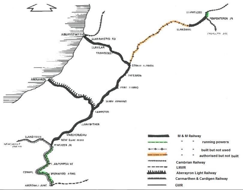 The Manchester & Milford Railway Map